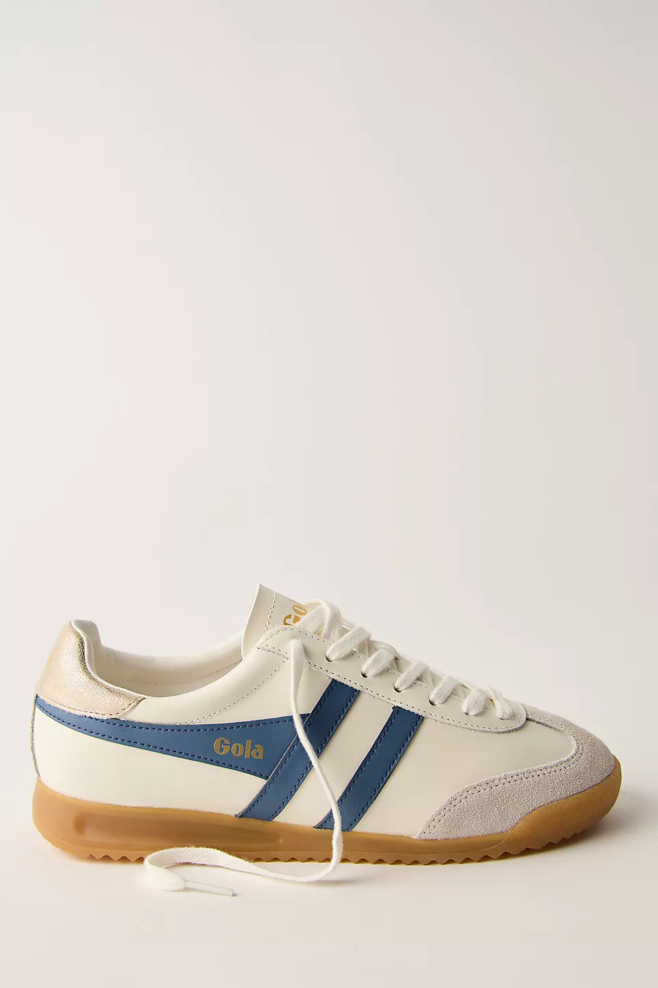 Gola Torpedo Leather Sneakers - Off White/Moonlight/Gold