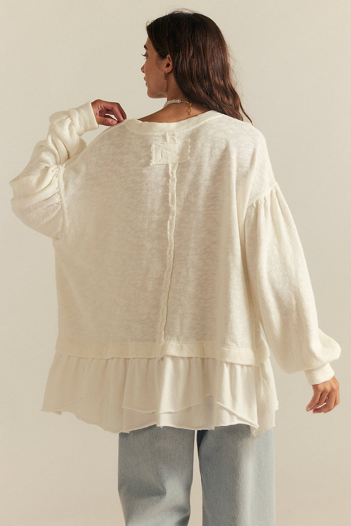 Maddie Long Sleeve - Clean Ivory