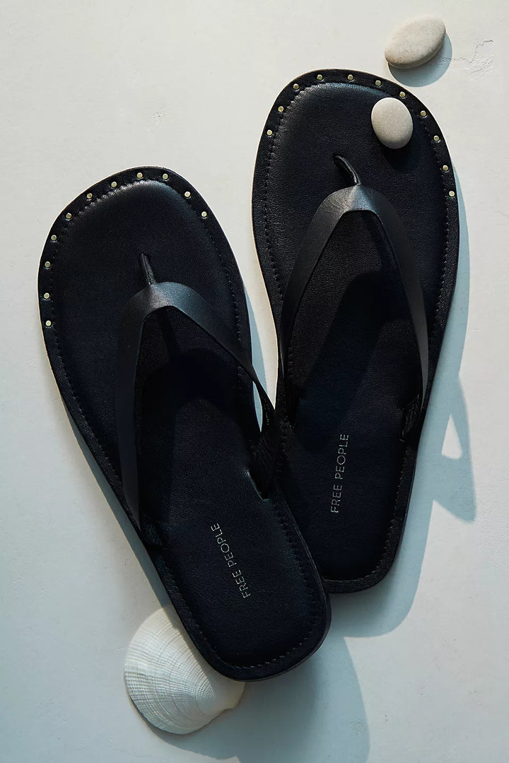 Sona Thong Sandals- Black