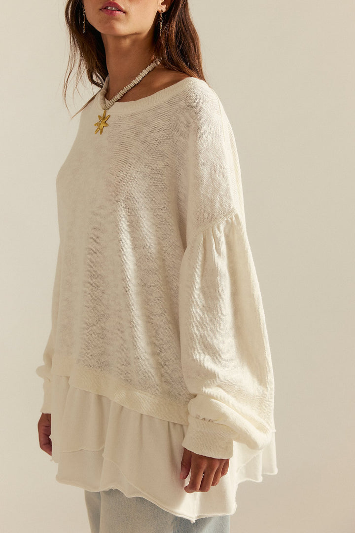 Maddie Long Sleeve - Clean Ivory