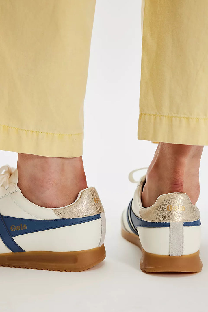 Gola Torpedo Leather Sneakers - Off White/Moonlight/Gold