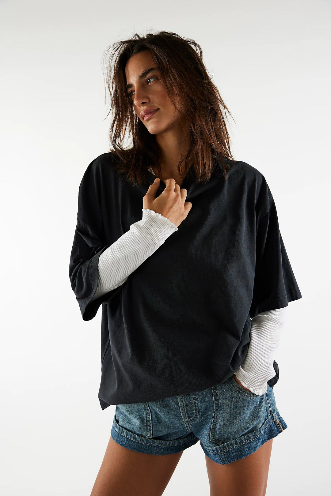 We The Free Perfect Oversized Tee - Black