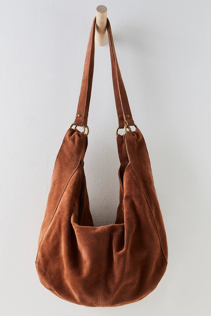 Roma Suede Tote - Rust