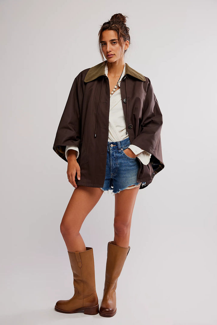 Bailey Cape - Italian Mocha