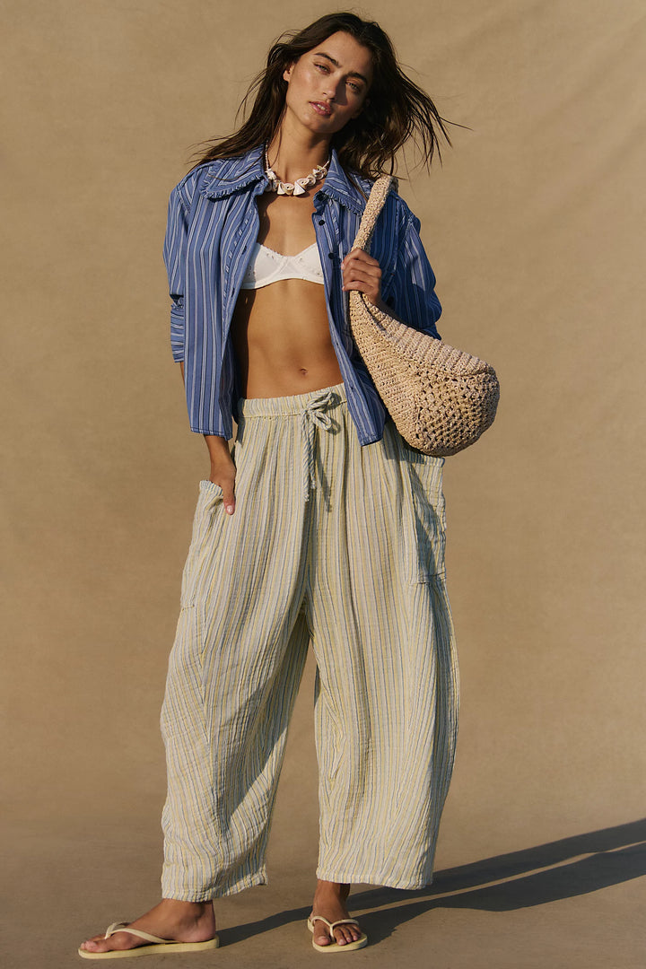 Striped Quinn Pants - Chamomile Combo