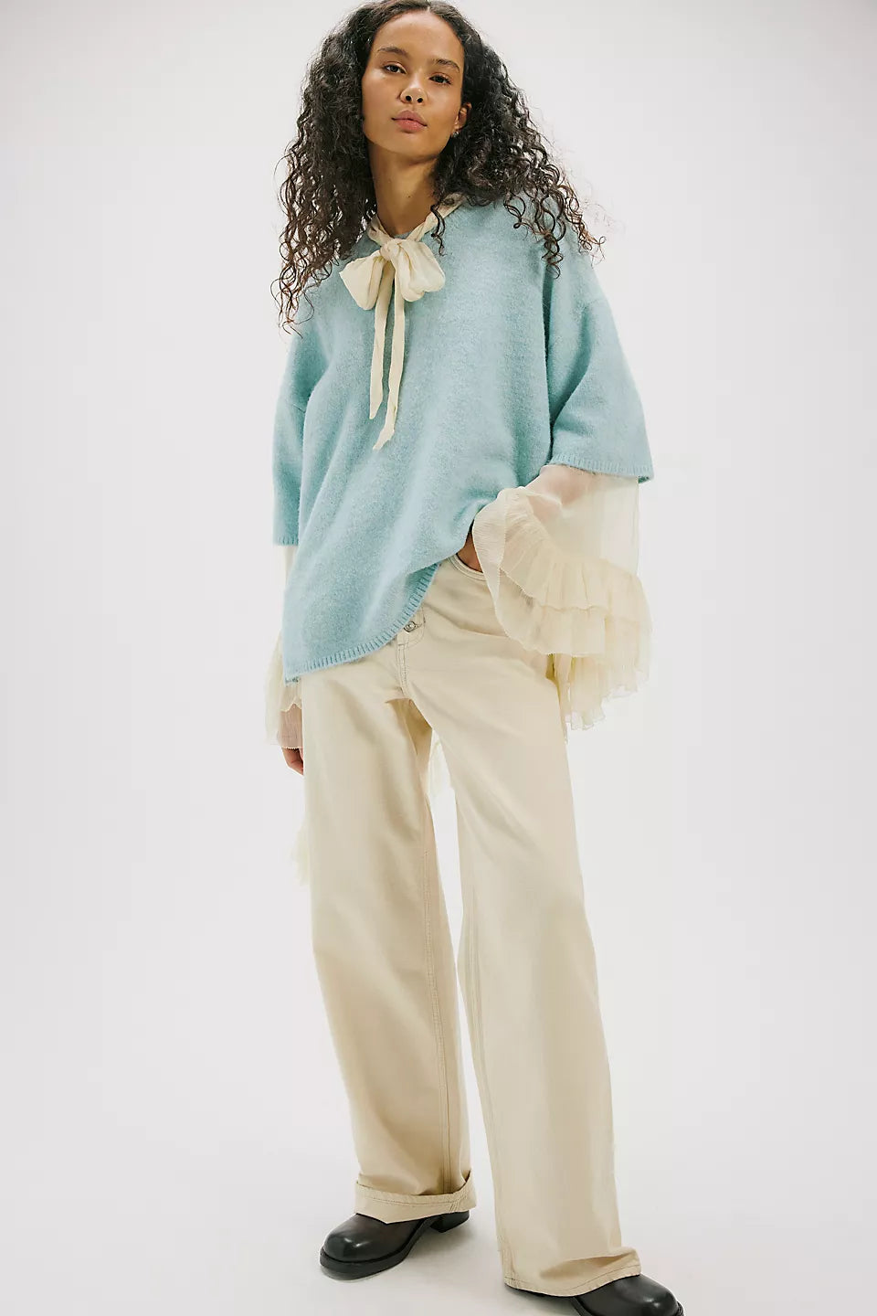 Margot Sweater Tee- Angel Falls