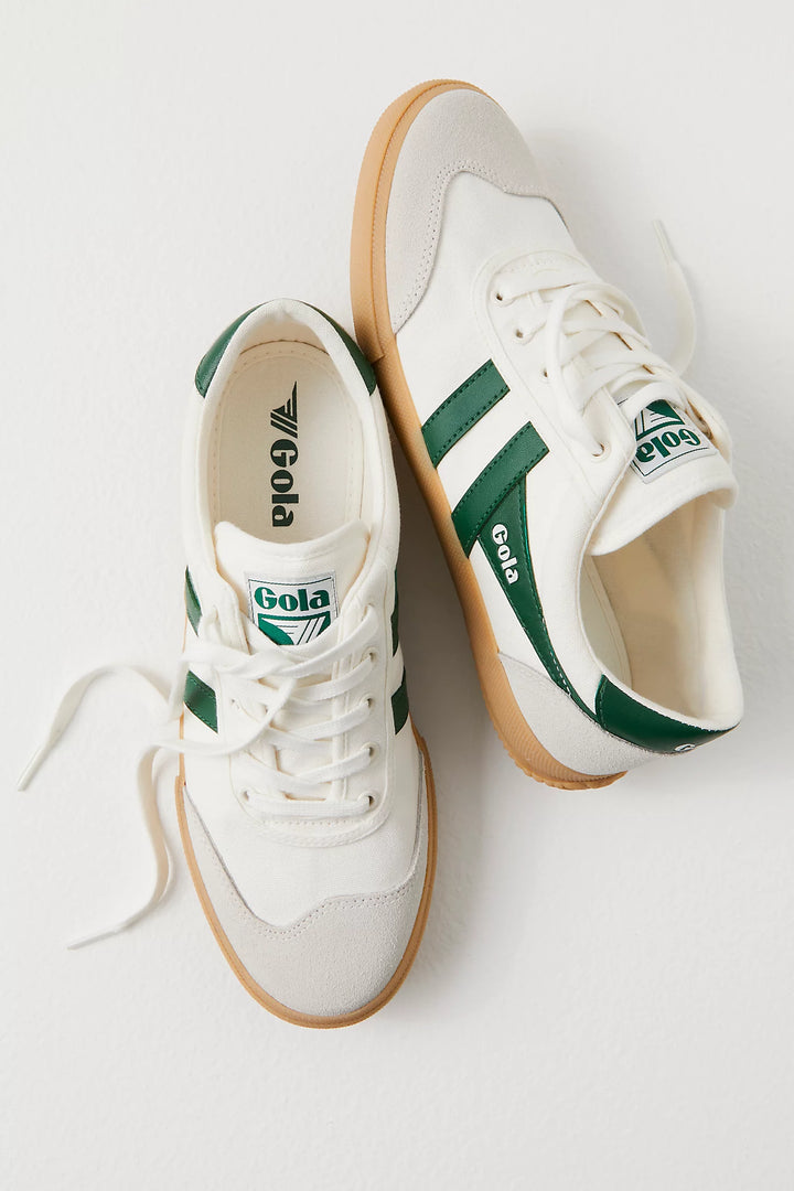 Gola Badminton- Off White/Green/Gum