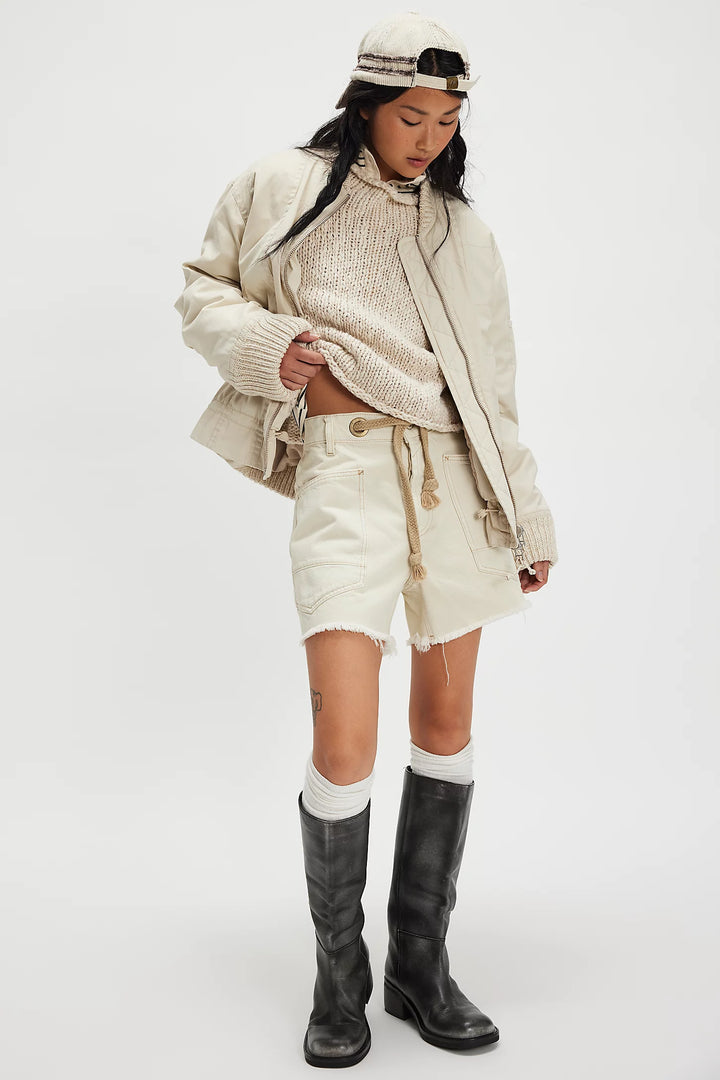 We The Free Moxie Barrel Shorts - White