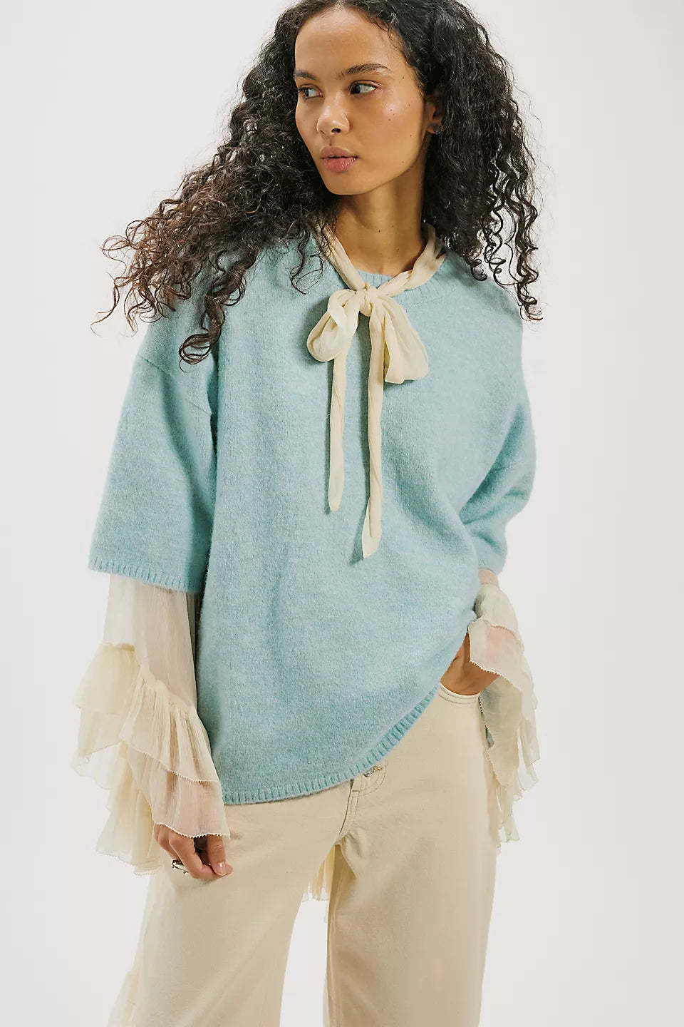 Margot Sweater Tee- Angel Falls