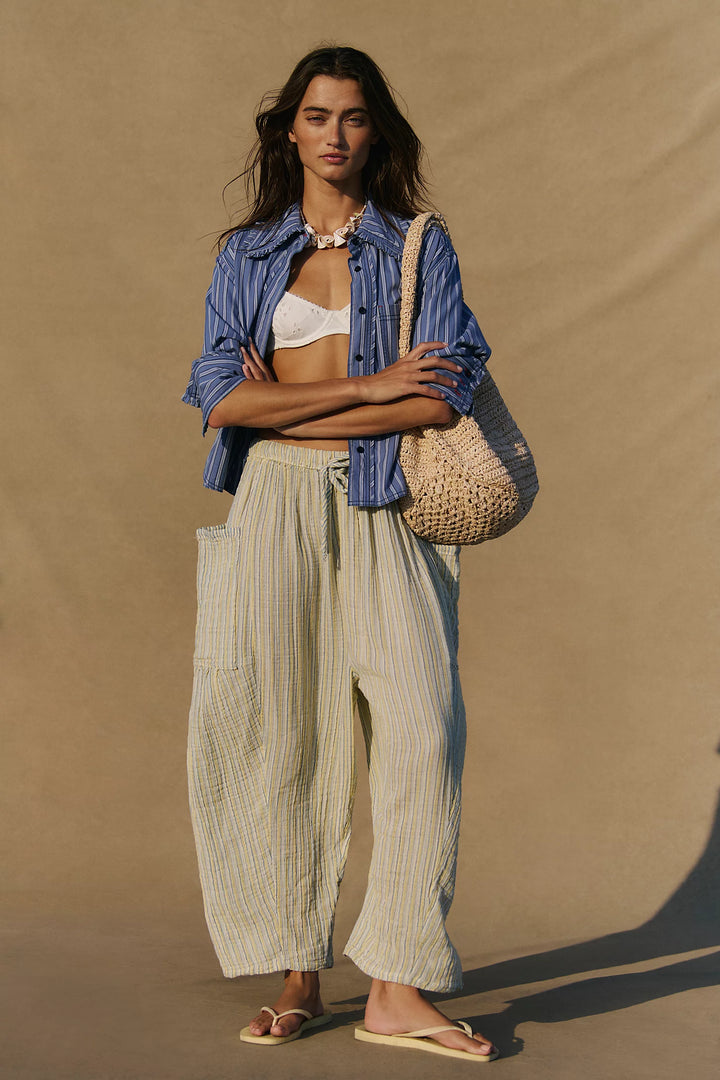 Striped Quinn Pants - Chamomile Combo