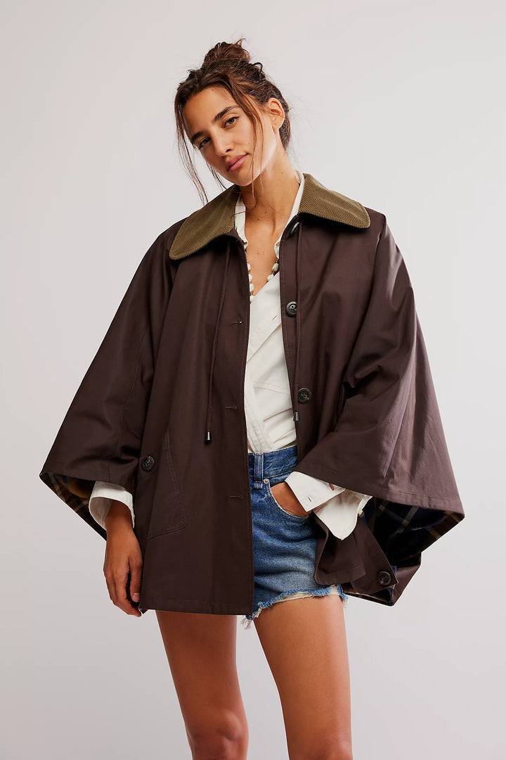 Bailey Cape - Italian Mocha