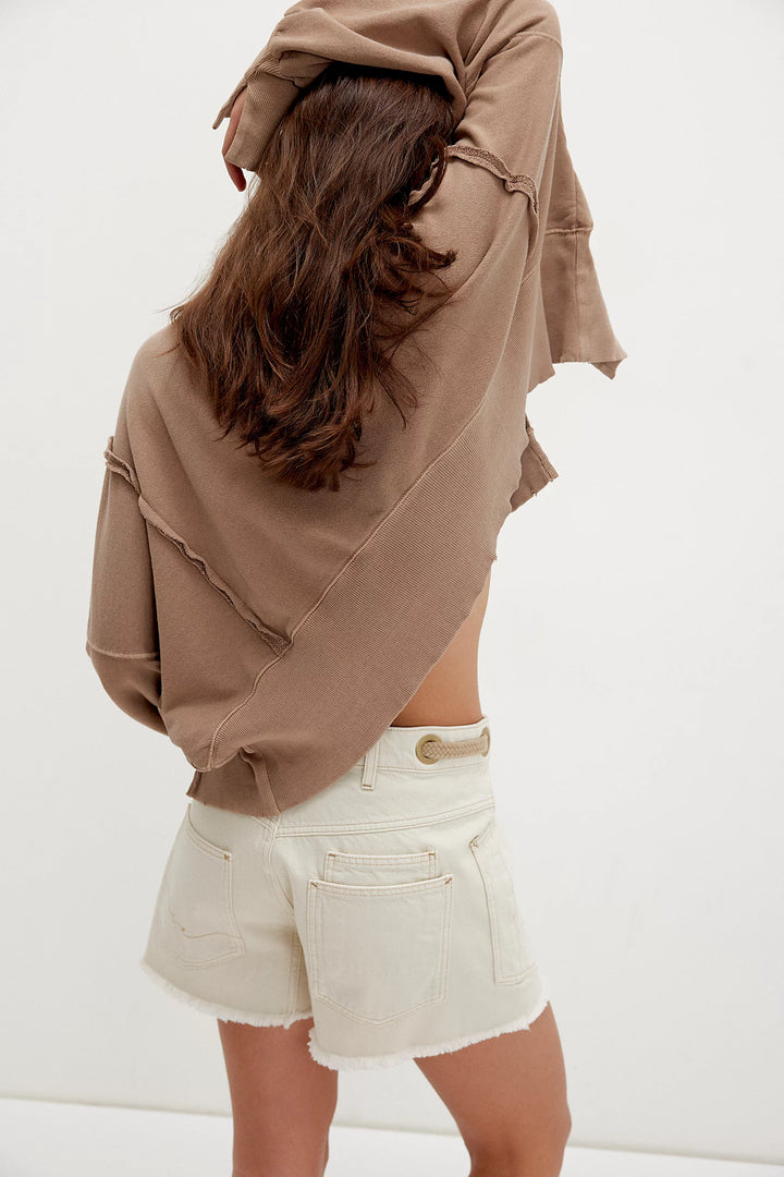 We The Free Moxie Barrel Shorts - White