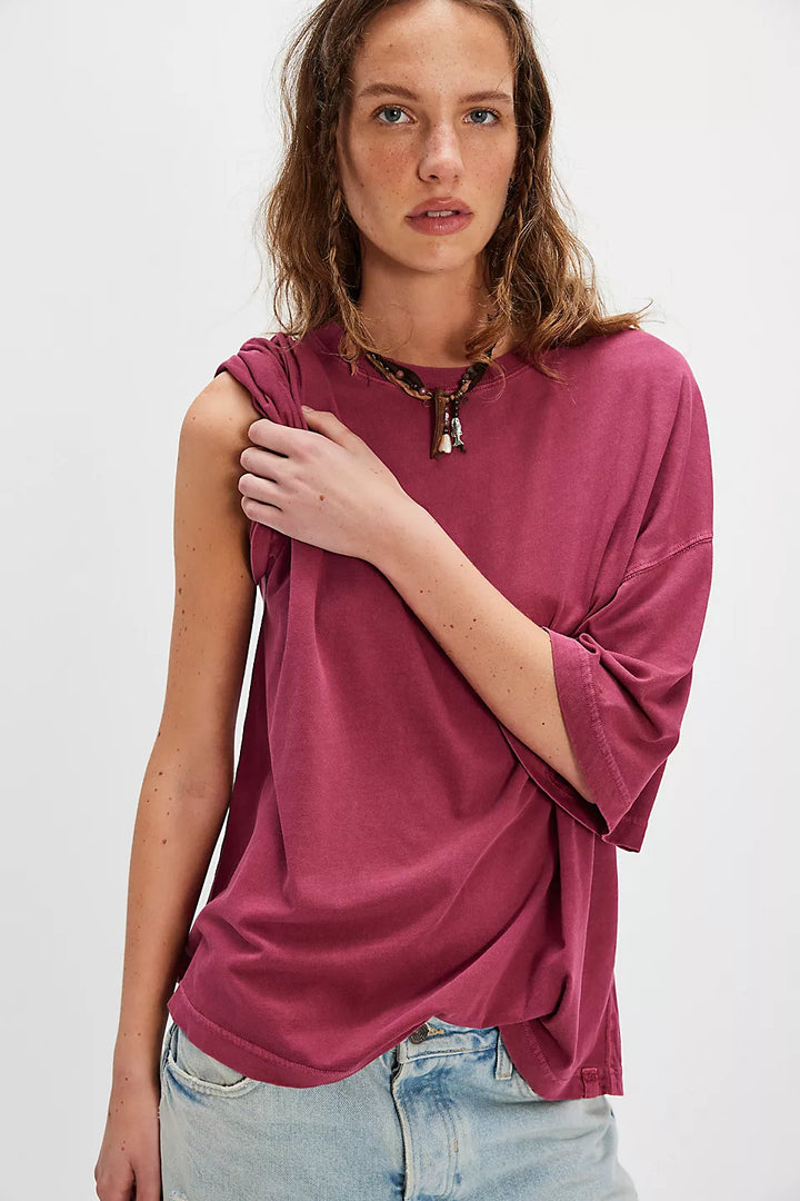 WTF Perfect Oversized Tee- Glass Roses