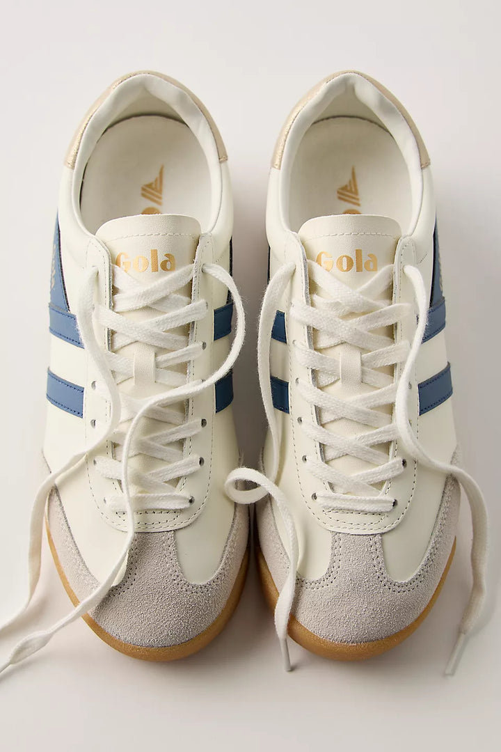 Gola Torpedo Leather Sneakers - Off White/Moonlight/Gold