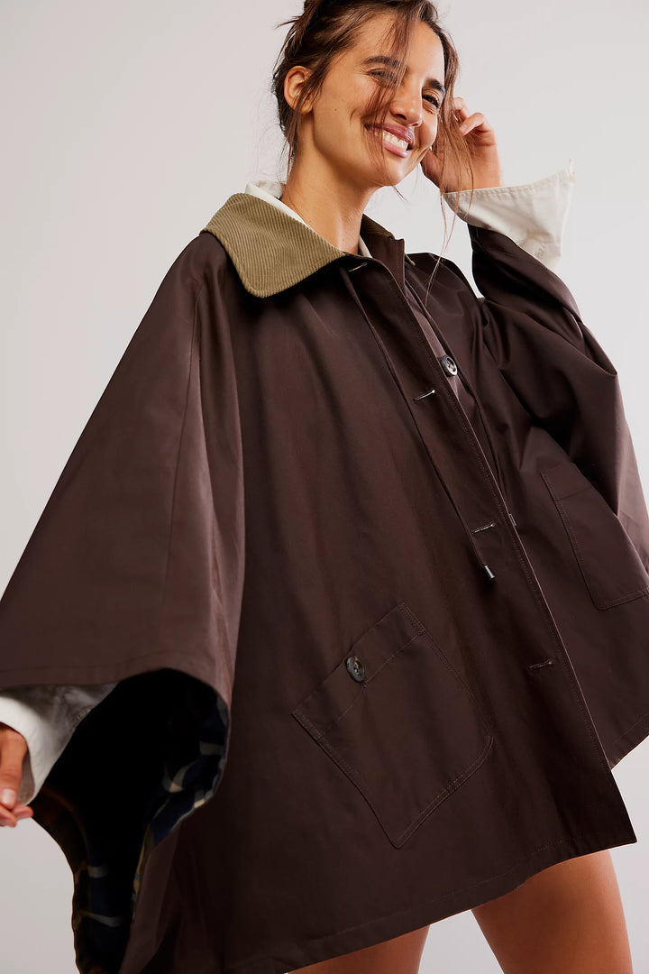 Bailey Cape - Italian Mocha