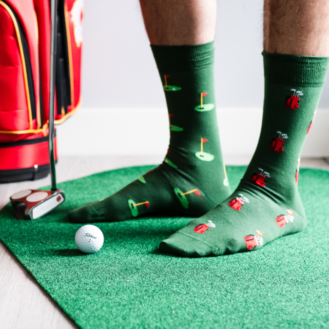 Men’s Golf Clubs & Green Socks