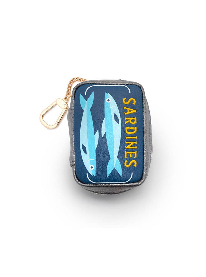 2-in-1 Bag Charm & Reusable Shopper Bag - Canned Sardines