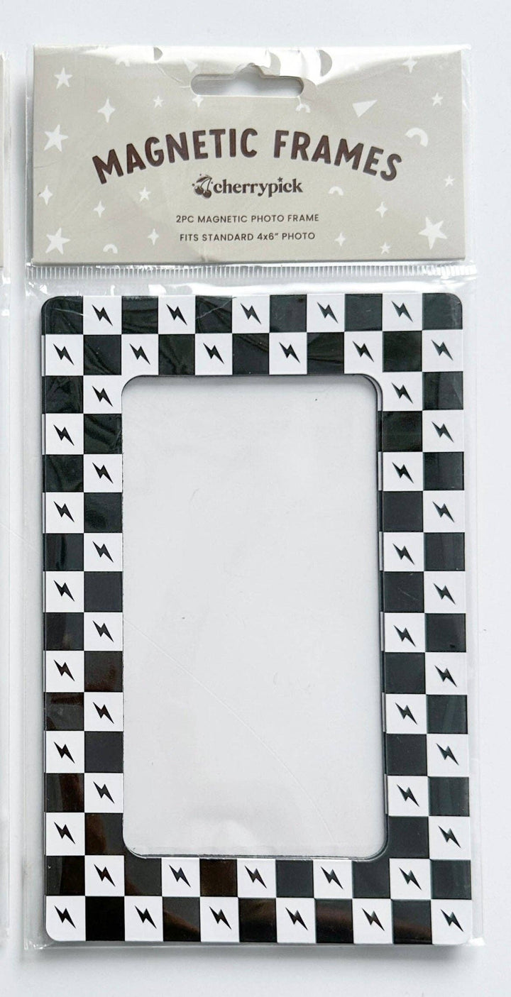 Magnetic Photo Frames (2-Pack): Checkered Bolts