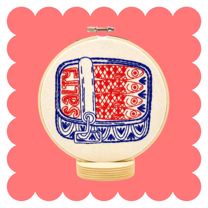 Sardines Complete Embroidery Kit