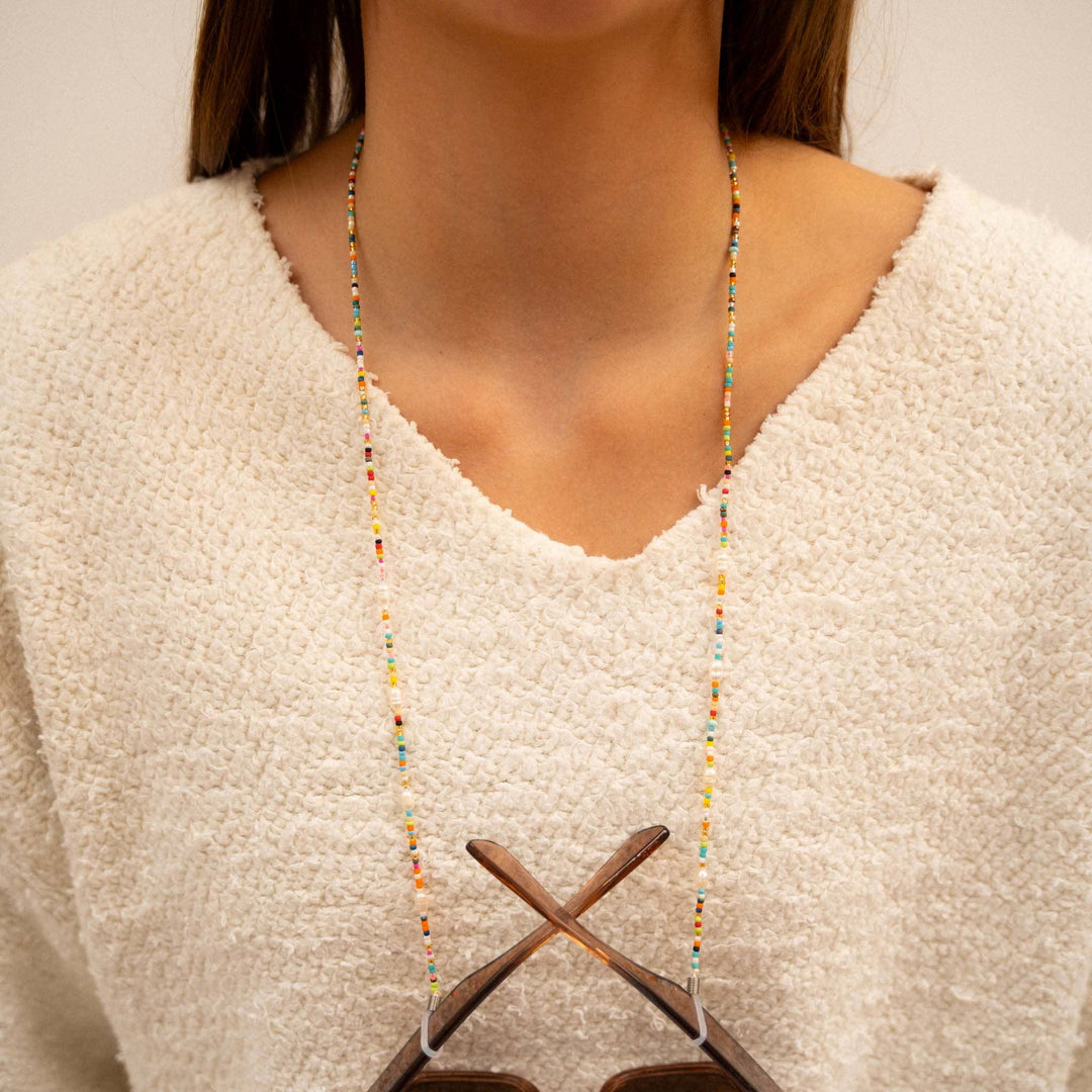 Alila Dainty Beaded Sunglass Chain: Multi-Colored