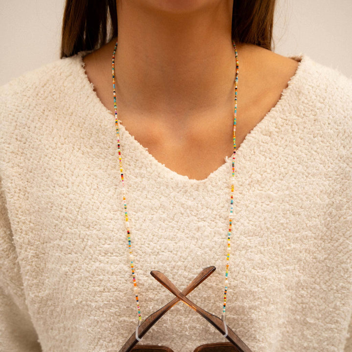 Alila Dainty Beaded Sunglass Chain: Multi-Colored