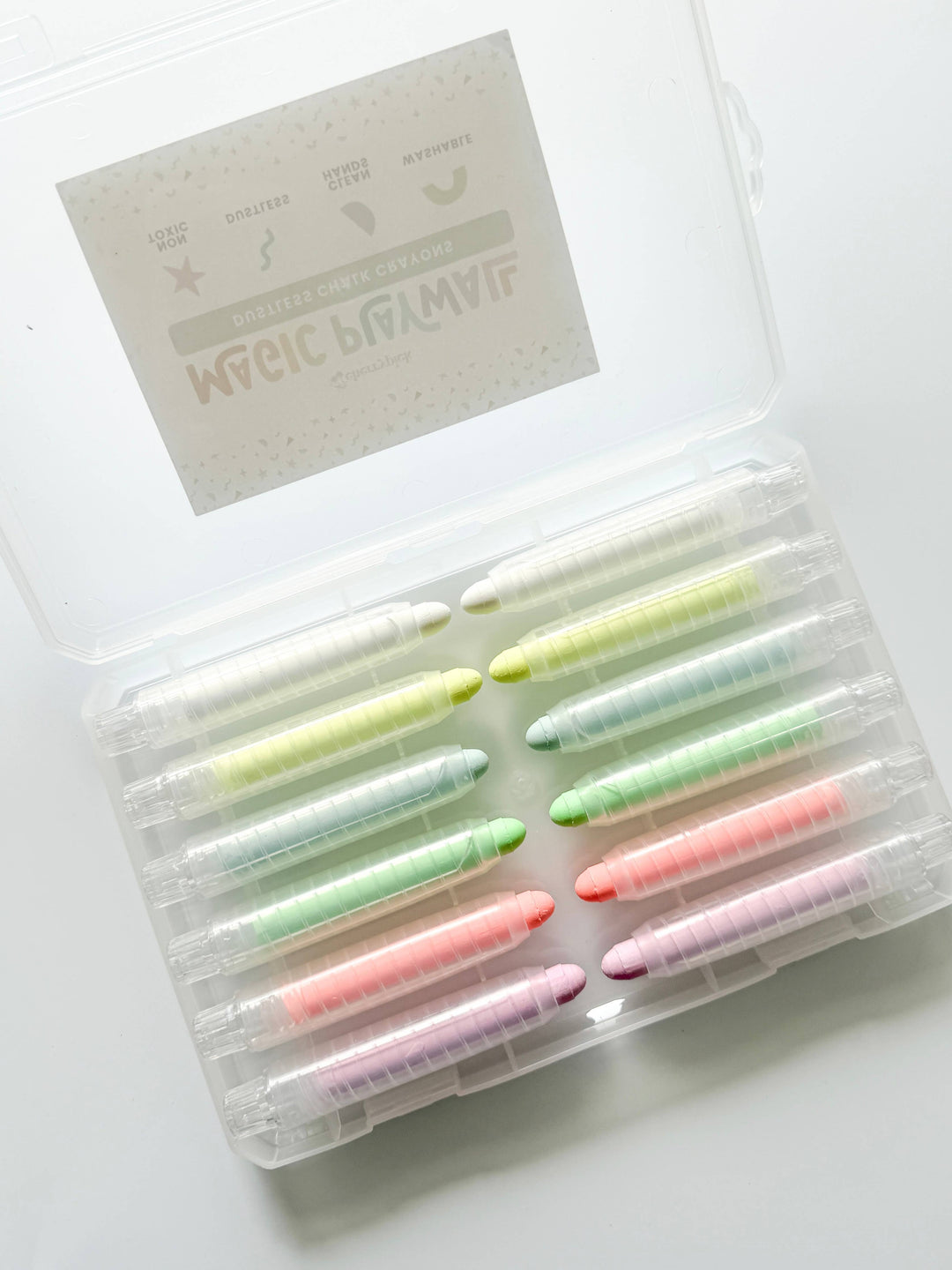 Neon Dustless Chalk Crayons