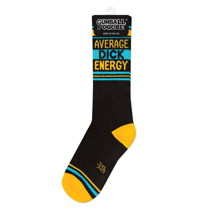 Average Dick Energy Gym Crew Socks