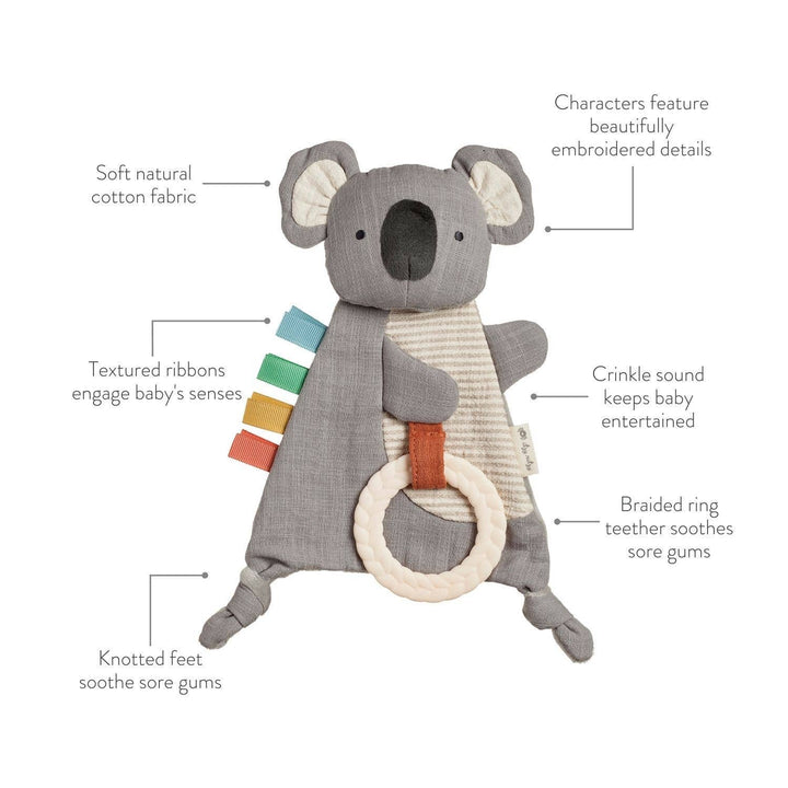 Bitzy Crinkle™ Sensory Toy With Teether: Fox