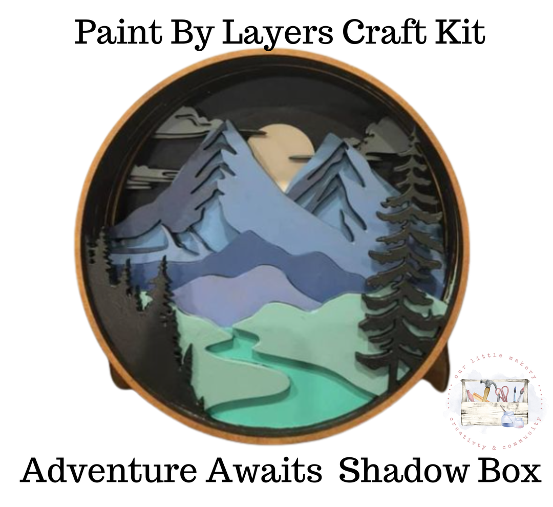 Adventure Awaits Shadow Box Kit