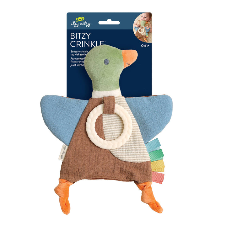 Bitzy Crinkle™ Sensory Toy With Teether: Fox