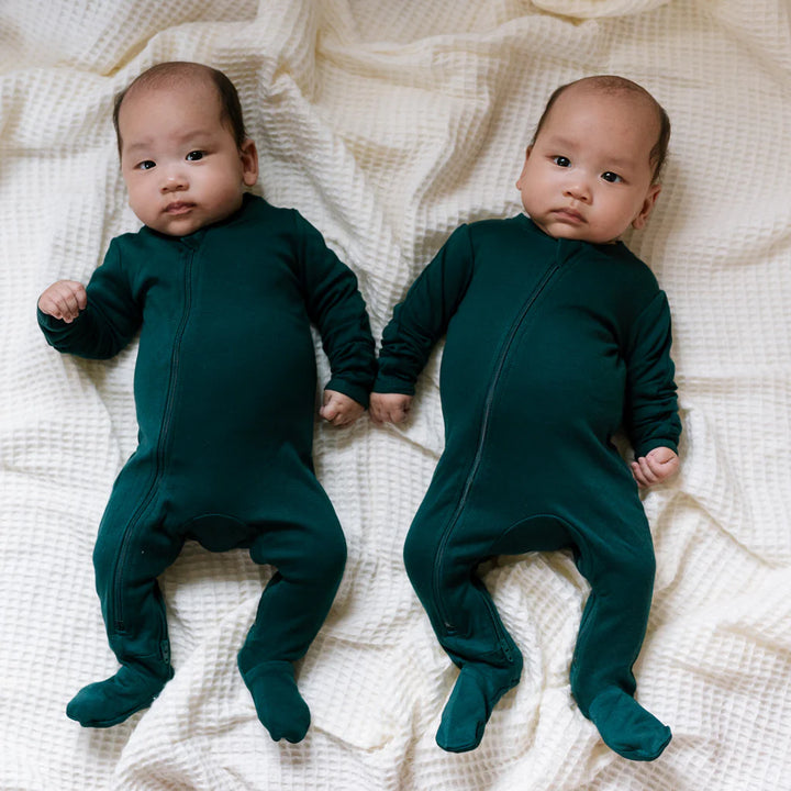 Forest Calm Organic Cotton Footed Sleeper