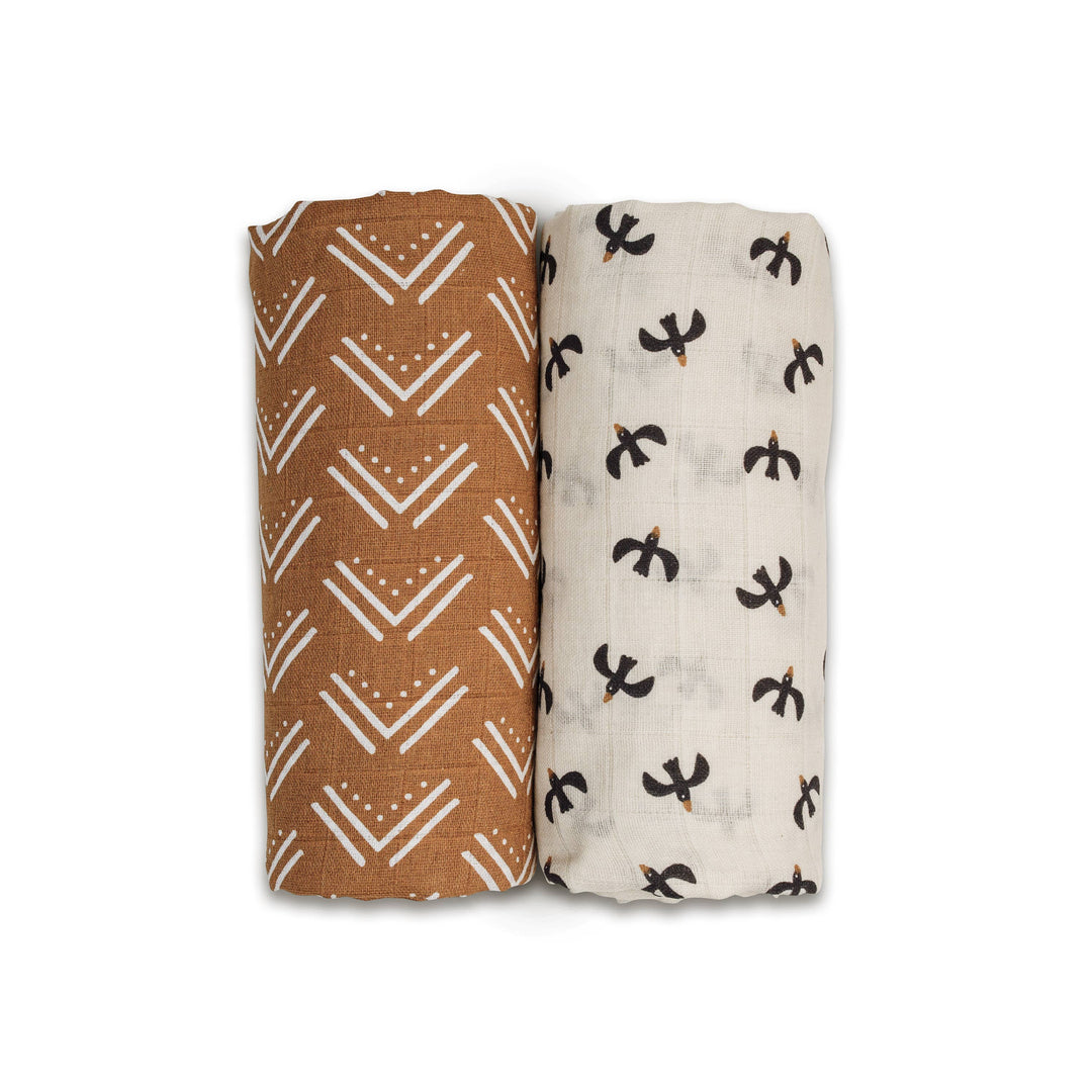 2-Pack Cotton Swaddle Blankets – Blackbirds & MudCloth
