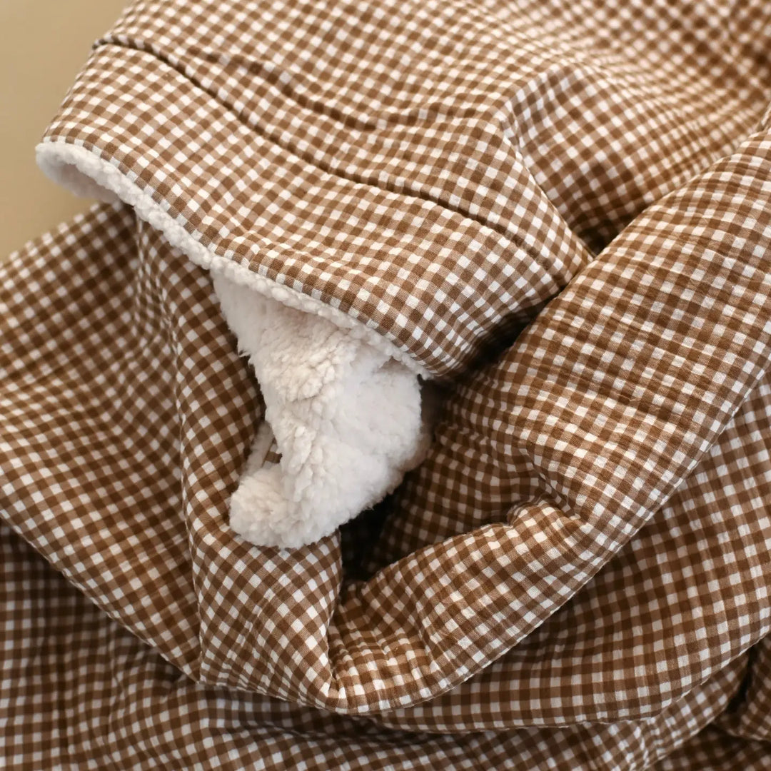Vichy Brown Sherpa Blanket