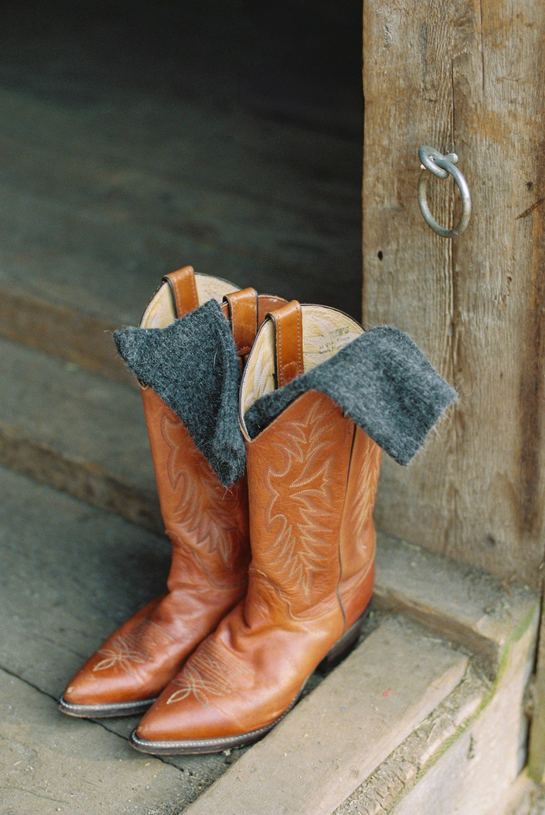 Women's Wool & Angora Crew Socks – Charcoal Grey