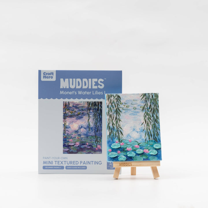 Muddies™ 3D Textured Canvas Painting - Monet's Water Lilies