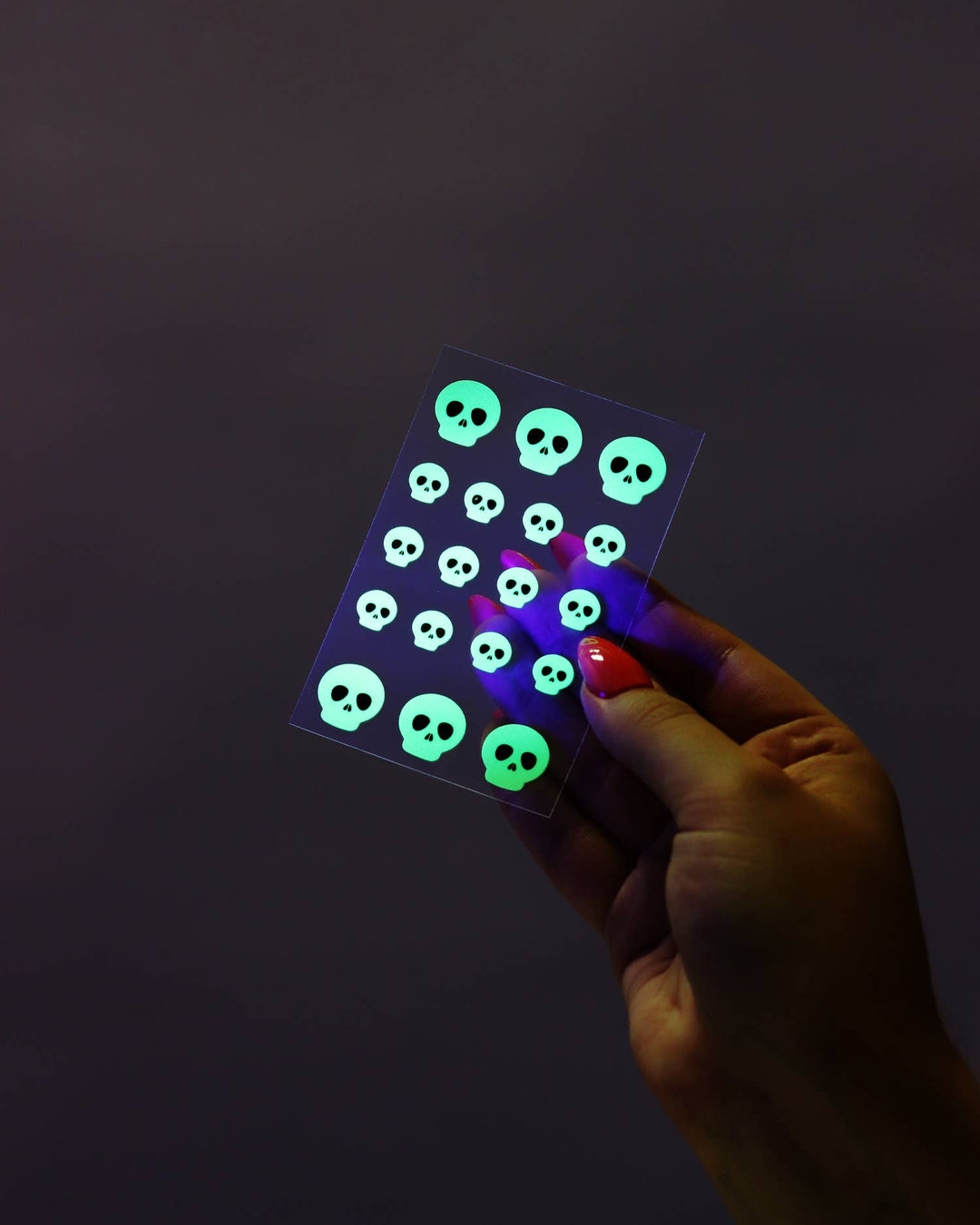 Glow in the Dark Skull Pimple Patches