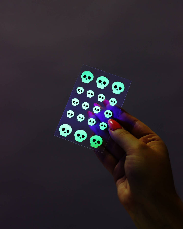Glow in the Dark Skull Pimple Patches