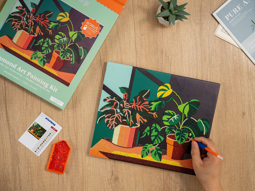 PixelPop™ Diamond Art — Reset Edition -  Plant Lover