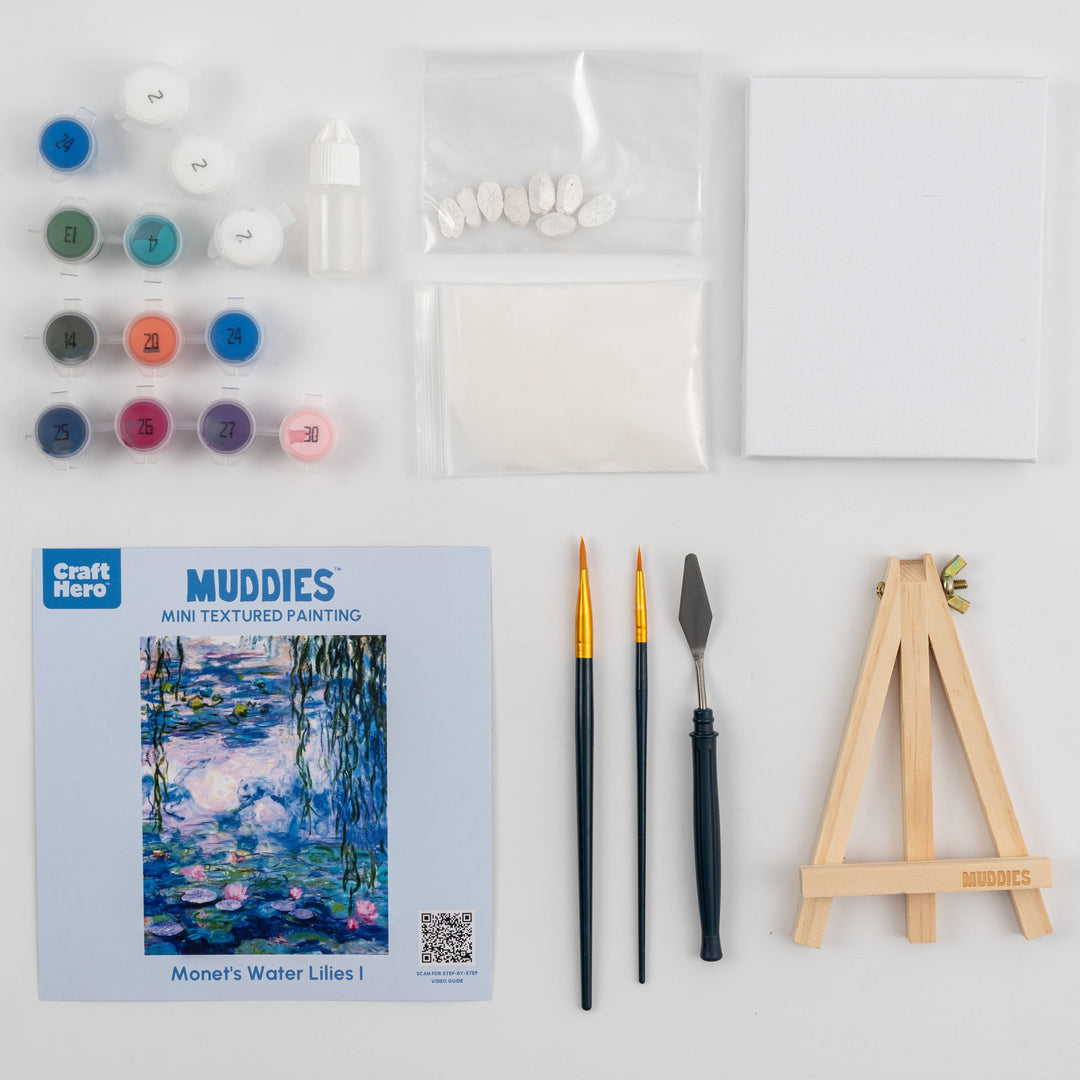 Muddies™ 3D Textured Canvas Painting - Monet's Water Lilies