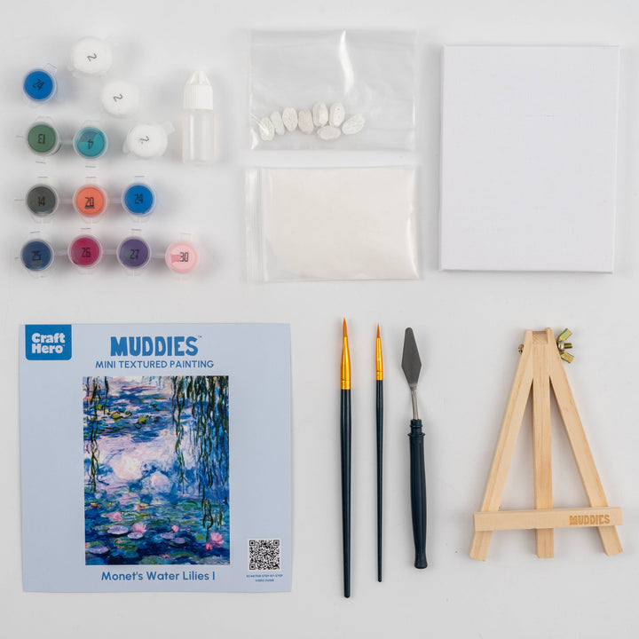 Muddies™ 3D Textured Canvas Painting - Monet's Water Lilies