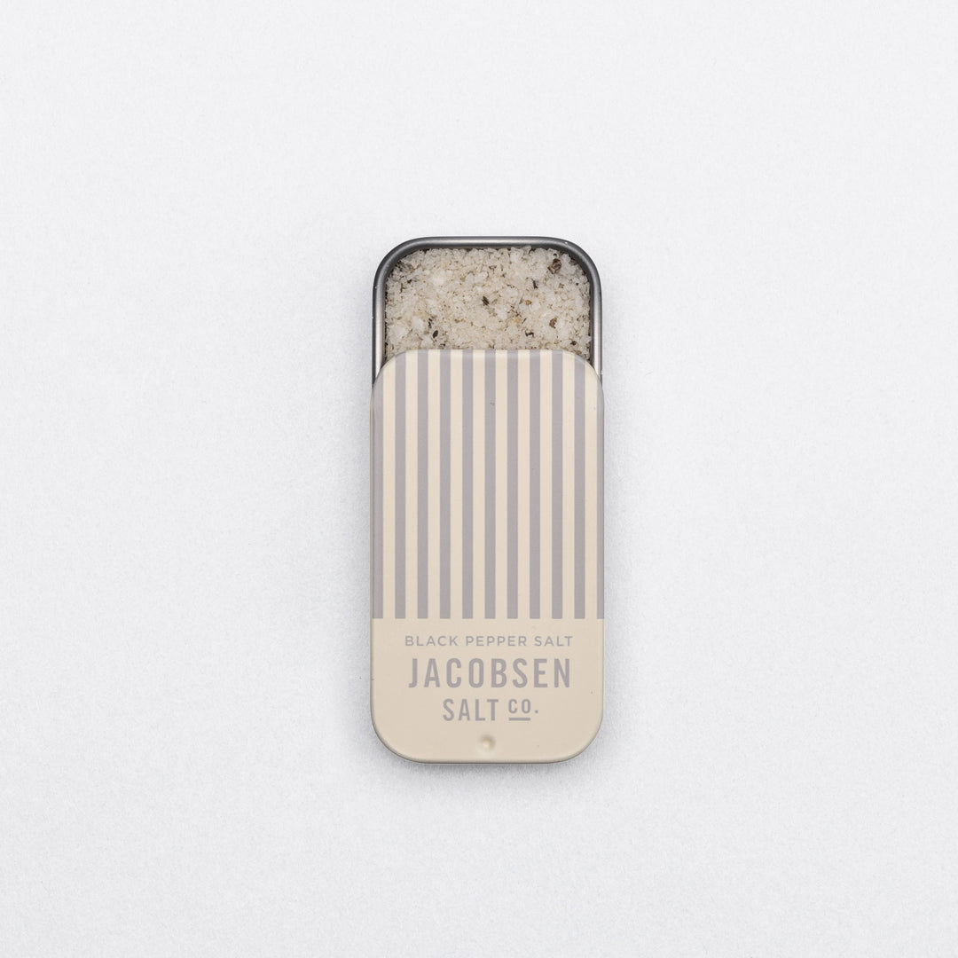 Infused Black Pepper Sea Salt Slide Tin