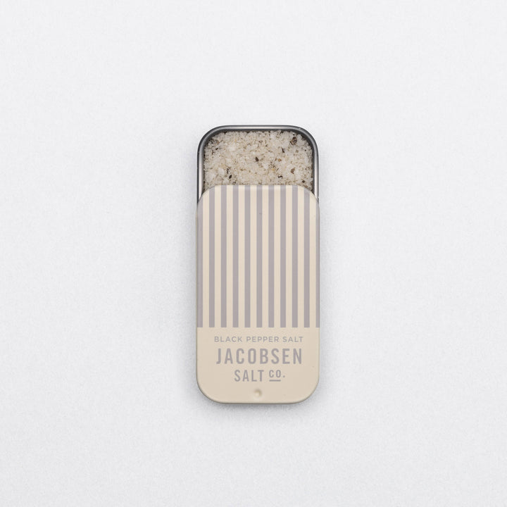 Infused Black Pepper Sea Salt Slide Tin