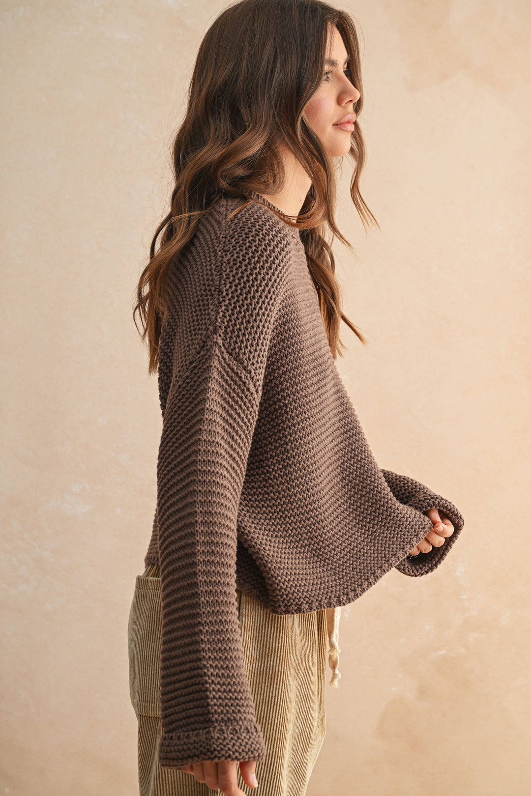 Hearth Knit Sweater - Chocolate