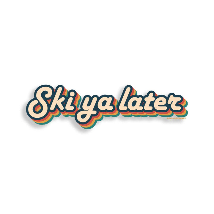 Ski Ya Later Ski Helmet Sticker