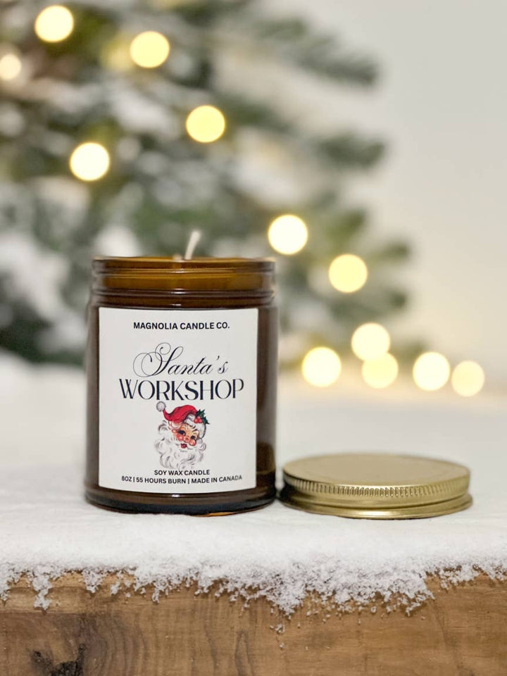 Santa's Workshop Candle