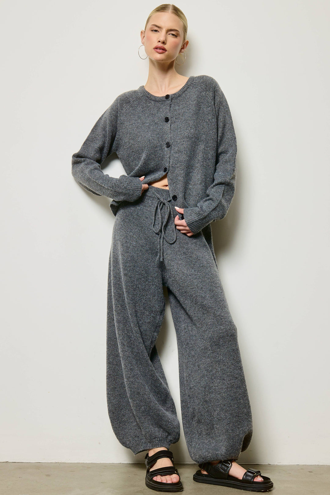 Knit Cardigan: Shadow