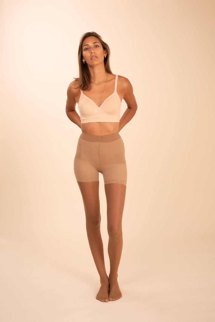 Sheer Contour Tan Tights