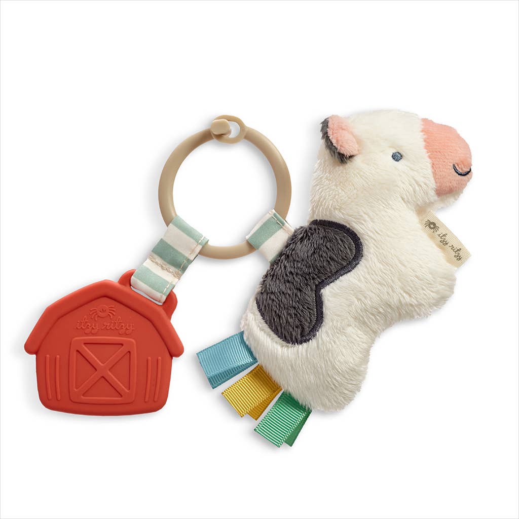Itzy Pal™ Plush + Teether: Cow