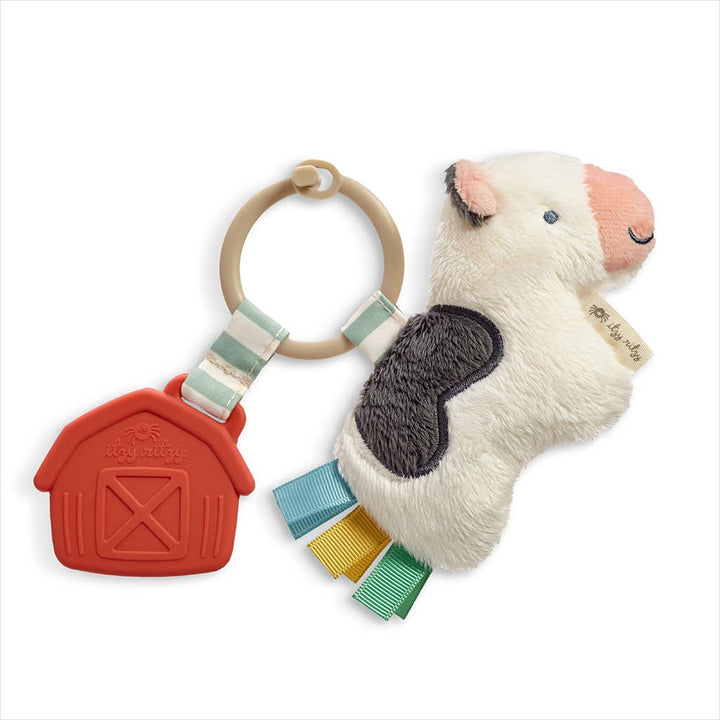 Itzy Pal™ Plush + Teether: Cow