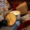 Frasier Fir Tin Poured Candle Gold Lid